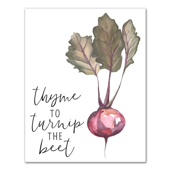Creative Products Thyme To Turnip The Beat 11x14 Canvas Wall Art