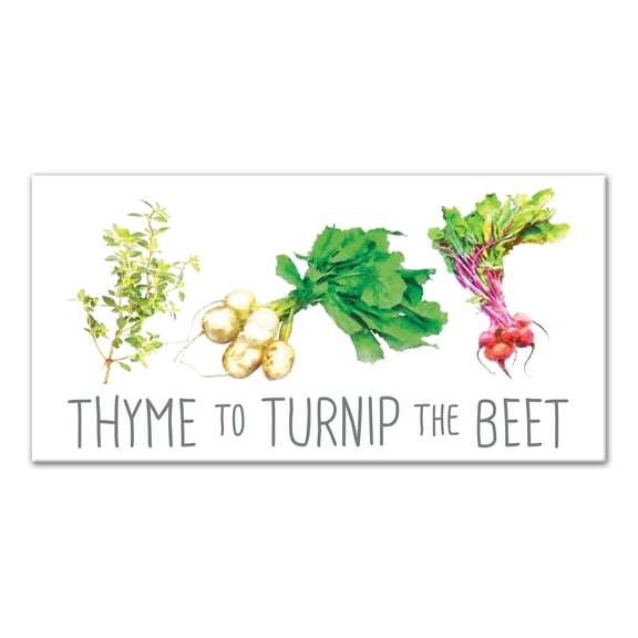 Creative Products Thyme To Turnip The Beat 12x16 Canvas Wall Art