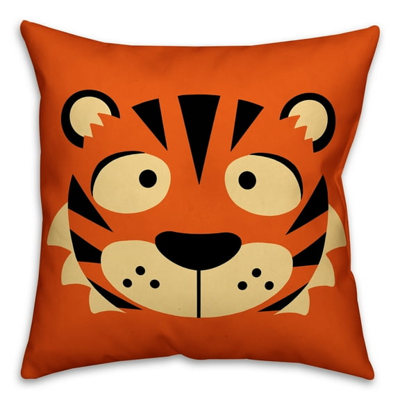 Creative Products Tiger Face Friend 16x16 Throw Pillow