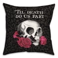 thumbnail image 1 of Creative Products Til Death Do Us Part Skull 18 x 18 Spun Poly Pillow, 1 of 3