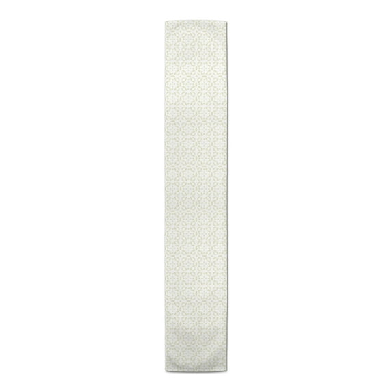 Creative Products Tile Pattern Cream 4 16 x 72 Poly Twill Table Runner