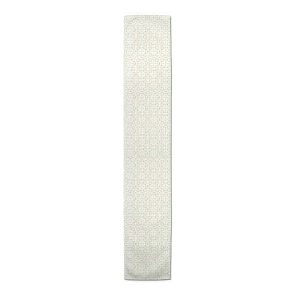 Creative Products Tile Pattern Cream 5 16 x 90 Poly Twill Table Runner