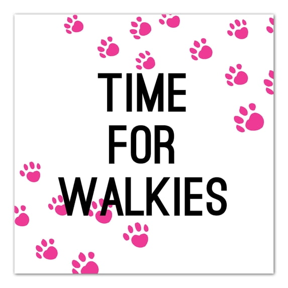 Creative Products Time For Walkies 36 x 36 Canvas Wall Art