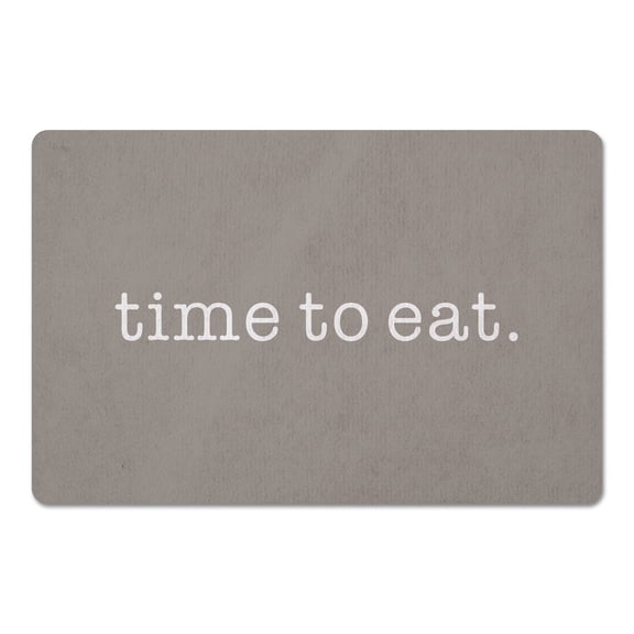 Creative Products Time To Eat Khaki 27x18 Floor Mat