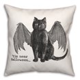 thumbnail image 1 of Creative Products Tis Near Halloween Vampire Cat 18x18 Spun Poly Pillow, 1 of 3