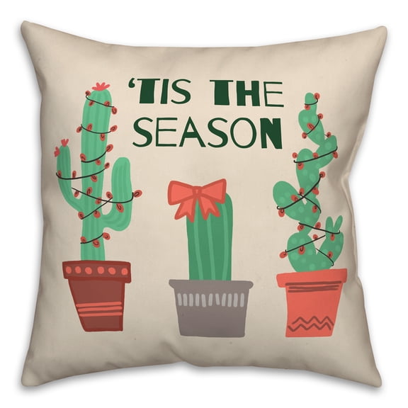 Creative Products Tis the Season 18x18 Spun Poly Pillow