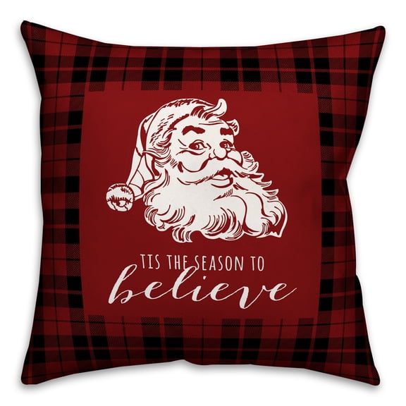 Creative Products Tis the Season to Believe 18x18 Spun Poly Pillow