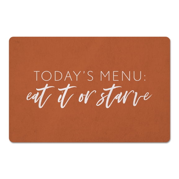 Creative Products Today's Menu Copper 27x18 Floor Mat