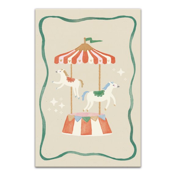 Creative Products Toy Carousel 20 x 30 Canvas Wall Art