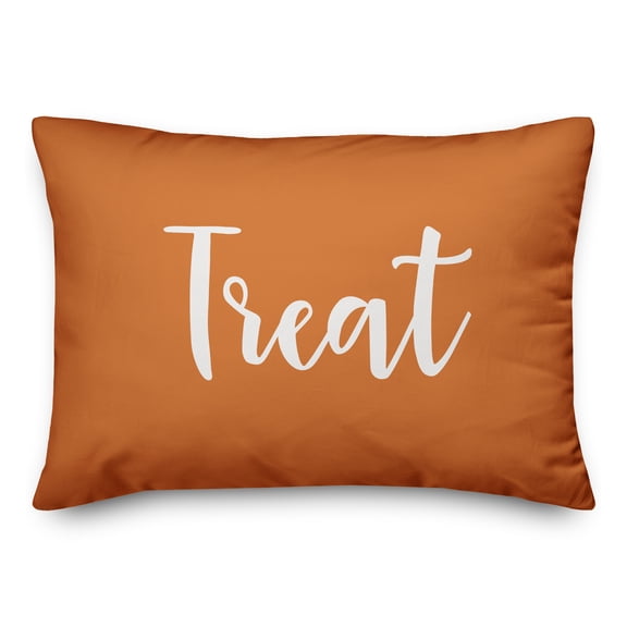 Creative Products Treat in Orange 14 x 20 Spun Poly Pillow