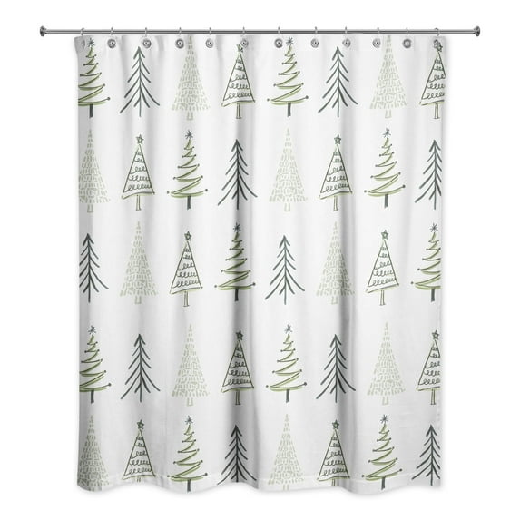 Creative Products Tree Pattern 71x74 Shower Curtain