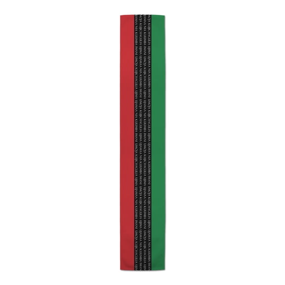 Creative Products Tri Color Kwanzaa Princples 16 x 72 Poly Twill Table Runner