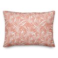 thumbnail image 1 of Creative Products Tropical Leaves Coral 14x20 Spun Poly Pillow, 1 of 3