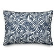 thumbnail image 1 of Creative Products Tropical Leaves Navy 14x20 Spun Poly Pillow, 1 of 3