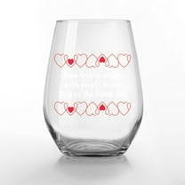 Creative Products True Love Lucky Ones 15 oz Printed Stemless Wine Glass