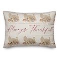 thumbnail image 1 of Creative Products Turkey Always Thankful 4 14 x 20 Spun Poly Pillow, 1 of 3