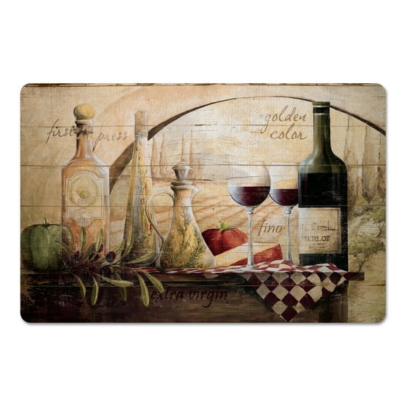 Creative Products Tuscan Wine Bottles 27x18 Floor Mat