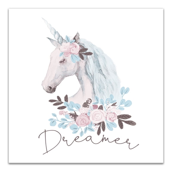 Creative Products Unicorn Dreamer 16x16 Canvas Wall Art