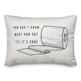 thumbnail image 1 of Creative Products Until It's Gone 14x20 Spun Poly Pillow, 1 of 3