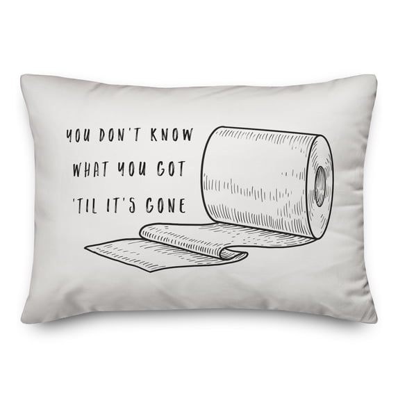 Creative Products Until It's Gone 14x20 Spun Poly Pillow