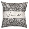 thumbnail image 1 of Creative Products Unwind Leaves Gray 16 x 16 Indoor / Outdoor Pillow, 1 of 3
