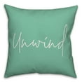 thumbnail image 1 of Creative Products Unwind Script Mint 16x16 Indoor / Outdoor Pillow, 1 of 2