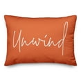 thumbnail image 1 of Creative Products Unwind Script Orange 14x20 Indoor / Outdoor Pillow, 1 of 8