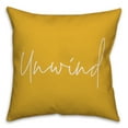 thumbnail image 1 of Creative Products Unwind Script Yellow 16x16 Indoor / Outdoor Pillow, 1 of 2