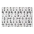 thumbnail image 1 of Creative Products Utensils Pattern Black 27x18 Floor Mat, 1 of 1