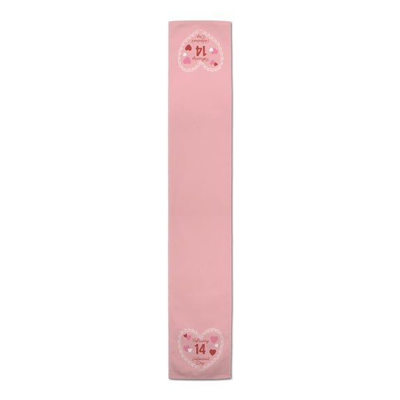 Creative Products Val Day Calendar Wreath 16 x 72 Poly Twill Table Runner