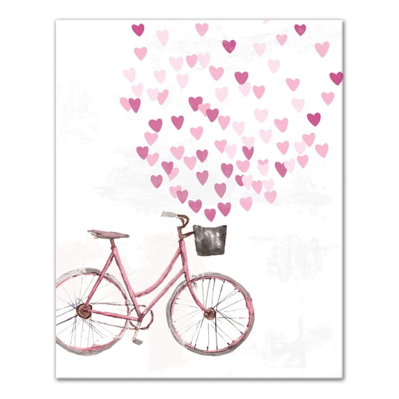 Creative Products Valentine Bike 16x20 Canvas Wall Art