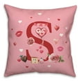 thumbnail image 1 of Creative Products Valentine Things Monogram - S 18 x 18 Spun Poly Pillow, 1 of 3