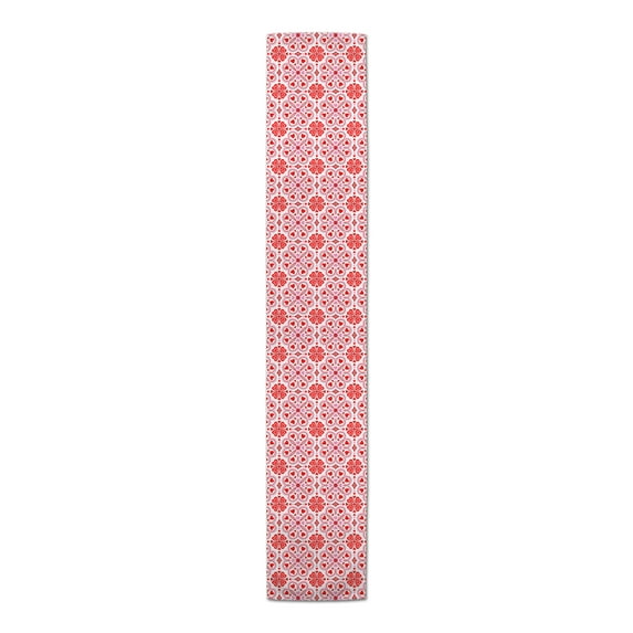 Creative Products Valentine Tile Pattern 16 x 72 Poly Twill Table Runner