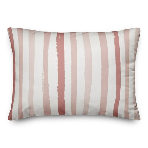 Creative Products Vertical Strokes Pink 14 x 20 Indoor / Outdoor Pillow