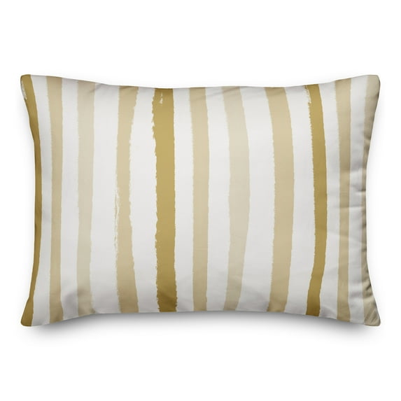 Creative Products Vertical Strokes Yellow 14 x 20 Indoor / Outdoor Pillow