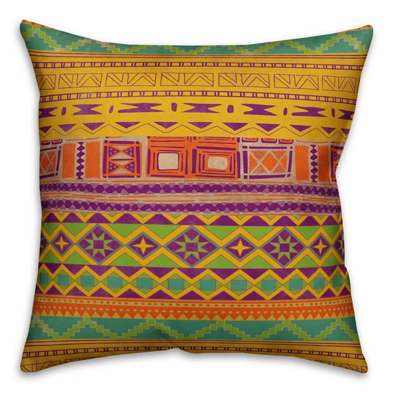 Creative Products Vibrant Tribal 18x18 Spun Poly Pillow