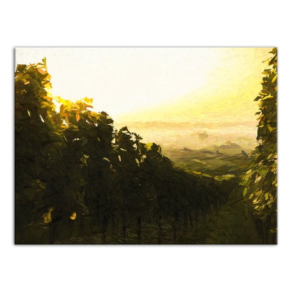 Creative Products Vineyard Morning 24x18 Canvas Wall Art