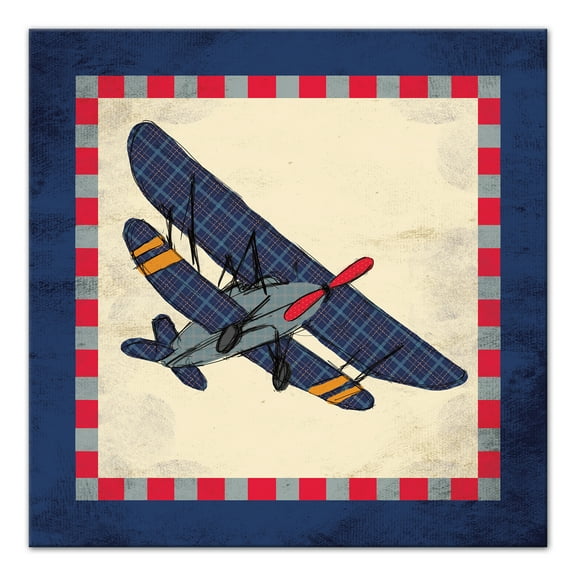 Creative Products Vintage Airplane 12x12 Canvas Wall Art