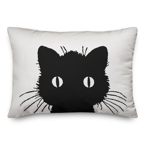 Creative Products Vintage Black Cat 14x20 Spun Poly Pillow