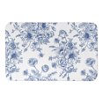 thumbnail image 1 of Creative Products Vintage Blue Rose Pattern 34x21 Bath Mat, 1 of 1