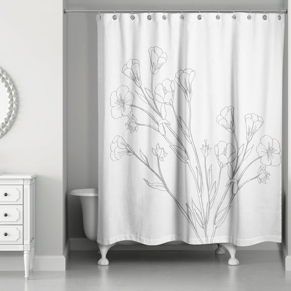 Creative Products Vintage Botanical 71x74 Shower Curtain