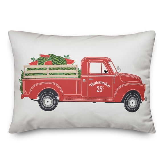 Creative Products Vintage Watermelon Truck 14x20 Indoor / Outdoor Pillow
