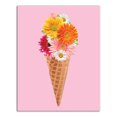 thumbnail image 1 of Creative Products Waffle Cone Flowers 11x14 Canvas Wall Art, 1 of 5