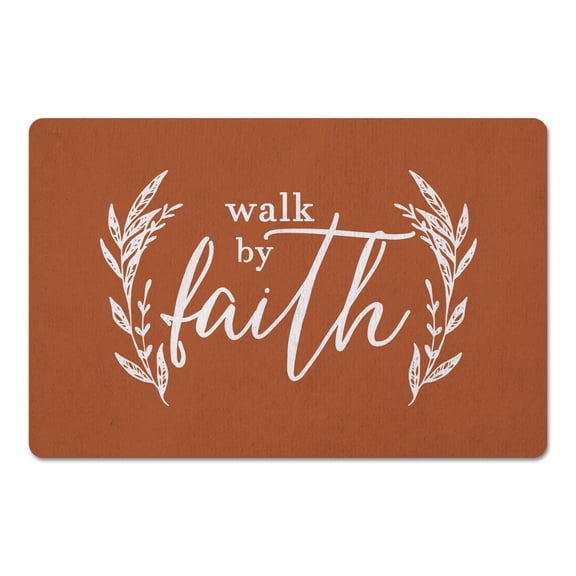 Creative Products Walk By Faith Copper 27x18 Floor Mat