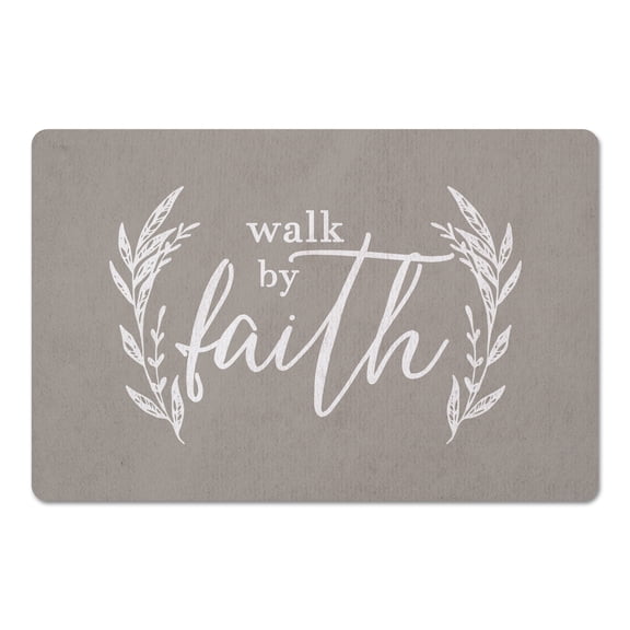 Creative Products Walk By Faith Tan 27x18 Floor Mat