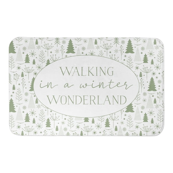 Creative Products Walking In A Winter Wonderland 34x21 Bath Mat