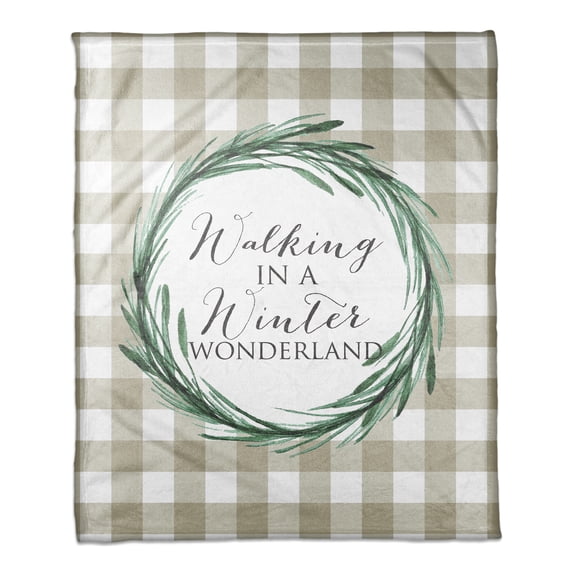 Creative Products Walking in a Winter Wonderland 50x60 Coral Fleece Blanket