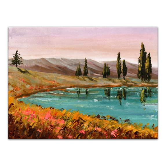 Creative Products Warm Painted Sunset 48x36 Canvas Wall Art