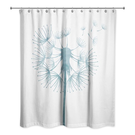 Creative Products Washed Out Dandelion 1 71x74 Shower Curtain