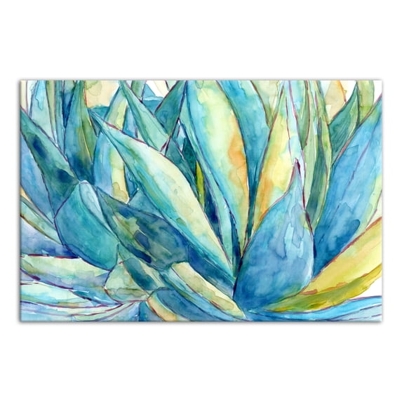 Creative Products Watercolor Aloe Plant 32x48 Canvas Wall Art